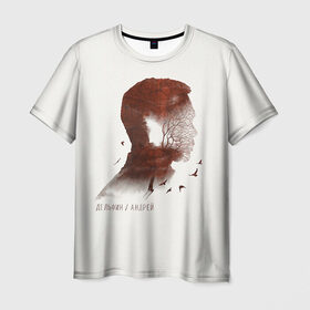 Мужская футболка 3D с принтом Дельфин/Андрей в Тюмени, 100% полиэфир | прямой крой, круглый вырез горловины, длина до линии бедер | Тематика изображения на принте: дельфин