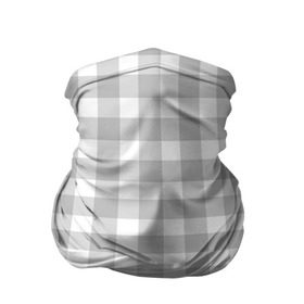 Бандана-труба 3D с принтом Grey squares в Тюмени, 100% полиэстер, ткань с особыми свойствами — Activecool | плотность 150‒180 г/м2; хорошо тянется, но сохраняет форму | Тематика изображения на принте: белый | клеточка | серый | текстура