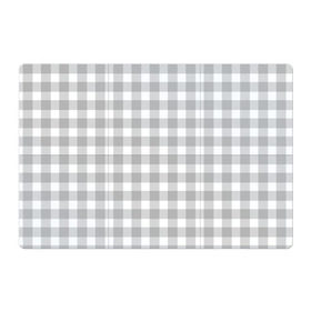 Магнитный плакат 3Х2 с принтом Grey squares в Тюмени, Полимерный материал с магнитным слоем | 6 деталей размером 9*9 см | Тематика изображения на принте: белый | клеточка | серый | текстура