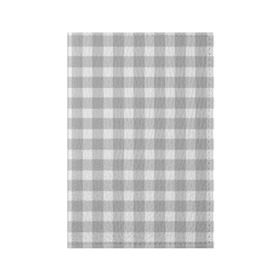 Обложка для паспорта матовая кожа с принтом Grey squares в Тюмени, натуральная матовая кожа | размер 19,3 х 13,7 см; прозрачные пластиковые крепления | Тематика изображения на принте: белый | клеточка | серый | текстура