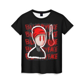 Женская футболка 3D с принтом Blurryface в Тюмени, 100% полиэфир ( синтетическое хлопкоподобное полотно) | прямой крой, круглый вырез горловины, длина до линии бедер | rock | t.o.p. | top | twenty one pilots | рок