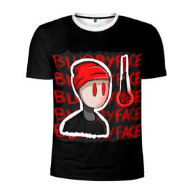Мужская футболка 3D спортивная с принтом Blurryface в Тюмени, 100% полиэстер с улучшенными характеристиками | приталенный силуэт, круглая горловина, широкие плечи, сужается к линии бедра | rock | t.o.p. | top | twenty one pilots | рок