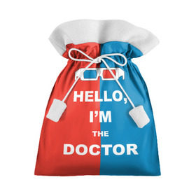 Подарочный 3D мешок с принтом I`m the Doctor в Тюмени, 100% полиэстер | Размер: 29*39 см | арт | доктор кто | надпись | сериал | тардис | фильмы | я доктор