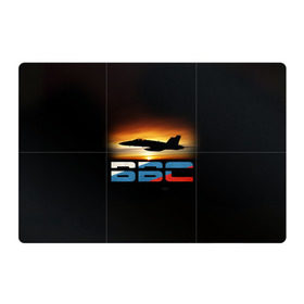 Магнитный плакат 3Х2 с принтом Истребитель ВВС на закате в Тюмени, Полимерный материал с магнитным слоем | 6 деталей размером 9*9 см | самолет