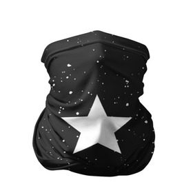 Бандана-труба 3D с принтом Super Star в Тюмени, 100% полиэстер, ткань с особыми свойствами — Activecool | плотность 150‒180 г/м2; хорошо тянется, но сохраняет форму | Тематика изображения на принте: black | milk | блэк | брызги | звезда | милк | текстура | узор