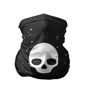 Бандана-труба 3D с принтом Black Milk Skull Classic в Тюмени, 100% полиэстер, ткань с особыми свойствами — Activecool | плотность 150‒180 г/м2; хорошо тянется, но сохраняет форму | 
