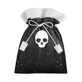 Подарочный 3D мешок с принтом Black Milk Skull Classic в Тюмени, 100% полиэстер | Размер: 29*39 см | Тематика изображения на принте: 