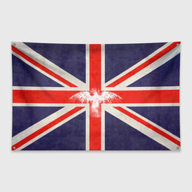 Флаг-баннер с принтом Флаг Англии с белым орлом в Тюмени, 100% полиэстер | размер 67 х 109 см, плотность ткани — 95 г/м2; по краям флага есть четыре люверса для крепления | london | англия | белый | брызги | великобритания | империя | клякса | крылья | лондон | необычный | объеденное королевство | орел | птица | символ | сокол | туманный альбион | флаг
