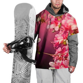 Накидка на куртку 3D с принтом Сакура в Тюмени, 100% полиэстер |  | Тематика изображения на принте: 3d | flower | nature | pink | sakura | весна | деревья | природа | розовый | сакура | цветы | япония