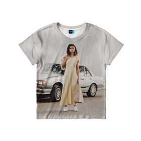 Детская футболка 3D с принтом Selena Gomez в Тюмени, 100% гипоаллергенный полиэфир | прямой крой, круглый вырез горловины, длина до линии бедер, чуть спущенное плечо, ткань немного тянется | selena gomez