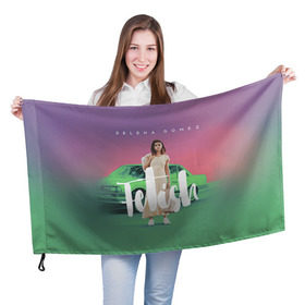 Флаг 3D с принтом Selena Gomez в Тюмени, 100% полиэстер | плотность ткани — 95 г/м2, размер — 67 х 109 см. Принт наносится с одной стороны | selena gomez