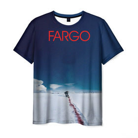 Мужская футболка 3D с принтом Fargo в Тюмени, 100% полиэфир | прямой крой, круглый вырез горловины, длина до линии бедер | фарго
