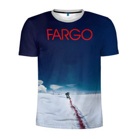 Мужская футболка 3D спортивная с принтом Fargo в Тюмени, 100% полиэстер с улучшенными характеристиками | приталенный силуэт, круглая горловина, широкие плечи, сужается к линии бедра | фарго