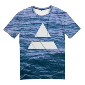 Мужская футболка 3D с принтом Ocean в Тюмени, 100% полиэфир | прямой крой, круглый вырез горловины, длина до линии бедер | 30 seconds to mars | 30 секунд до марса | jared leto | джаред лето