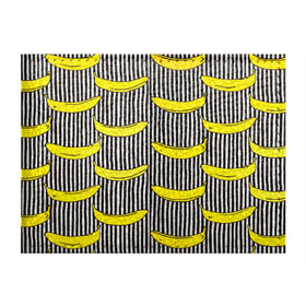 Обложка для студенческого билета с принтом Бананы на Полосатом Фоне в Тюмени, натуральная кожа | Размер: 11*8 см; Печать на всей внешней стороне | банана | бананчик | вкусный | желтый | спелый | фрукт