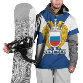 Накидка на куртку 3D с принтом ФСО в Тюмени, 100% полиэстер |  | гб | госбезопасность | кремль | меч | орел | федеральная служба охраны | фсо | щит