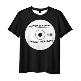 Мужская футболка 3D с принтом Steal this album в Тюмени, 100% полиэфир | прямой крой, круглый вырез горловины, длина до линии бедер | Тематика изображения на принте: serj tankian | system of a down | серж танкян | система вниз