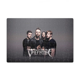 Пазл магнитный 126 элементов с принтом Bullet For My Valentine в Тюмени, полимерный материал с магнитным слоем | 126 деталей, размер изделия —  180*270 мм | jamie mathias | jason james | matthew tuck | michael moose thomas | michael padget | nick crandle | джейми матиас | джейсон джеймс | майкл паджет | майкл томас | мэттью так | ник крэндл | пуля для моей возлюбленной