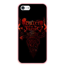 Чехол для iPhone 5/5S матовый с принтом Bullet For My Valentine в Тюмени, Силикон | Область печати: задняя сторона чехла, без боковых панелей | пуля для моей возлюбленной