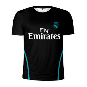 Мужская футболка 3D спортивная с принтом Real Madrid в Тюмени, 100% полиэстер с улучшенными характеристиками | приталенный силуэт, круглая горловина, широкие плечи, сужается к линии бедра | Тематика изображения на принте: real madrid | королевский клуб | реал мадрид | форма