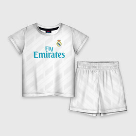 Детский костюм с шортами 3D с принтом Real Madrid в Тюмени,  |  | real madrid | королевский клуб | реал мадрид | форма