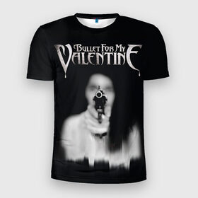 Мужская футболка 3D спортивная с принтом Bullet For My Valentine в Тюмени, 100% полиэстер с улучшенными характеристиками | приталенный силуэт, круглая горловина, широкие плечи, сужается к линии бедра | Тематика изображения на принте: пуля для моей возлюбленной
