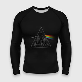 Мужской рашгард 3D с принтом Pink Floyd Make Rainbow в Тюмени,  |  | англия | басы | британия | гитара | группа | логотип | музыка | песни | пинк флойд | призма | радуга | рок | свет