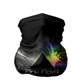 Бандана-труба 3D с принтом Pink Floyd Logo в Тюмени, 100% полиэстер, ткань с особыми свойствами — Activecool | плотность 150‒180 г/м2; хорошо тянется, но сохраняет форму | англия | басы | британия | гитара | группа | дым | космос | логотип | музыка | песни | пинк флойд | призма | радуга | рок | свет