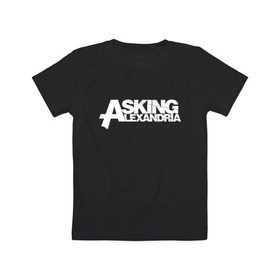 Детская футболка хлопок с принтом Asking Alexandria в Тюмени, 100% хлопок | круглый вырез горловины, полуприлегающий силуэт, длина до линии бедер | asking alexandria