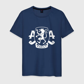 Мужская футболка хлопок с принтом AA Family в Тюмени, 100% хлопок | прямой крой, круглый вырез горловины, длина до линии бедер, слегка спущенное плечо. | Тематика изображения на принте: asking alexandria