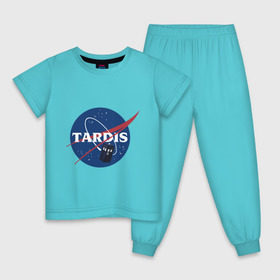 Детская пижама хлопок с принтом Tardis NASA в Тюмени, 100% хлопок |  брюки и футболка прямого кроя, без карманов, на брюках мягкая резинка на поясе и по низу штанин
 | doctor who | space | tardis | time machine | будка | время. пространство | доктор кто | космос | машина времени | наса | сериал | тардис