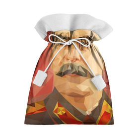 Подарочный 3D мешок с принтом Сталин в Тюмени, 100% полиэстер | Размер: 29*39 см | Тематика изображения на принте: ссср | сталин