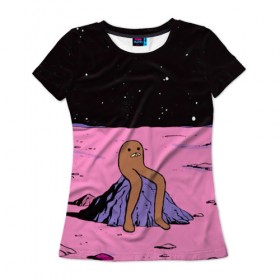 Женская футболка 3D с принтом JDM в Тюмени, 100% полиэфир ( синтетическое хлопкоподобное полотно) | прямой крой, круглый вырез горловины, длина до линии бедер | internet | meme | poop | интернет | мем | пуп | юмор