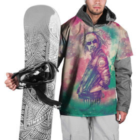 Накидка на куртку 3D с принтом Битлджус в Тюмени, 100% полиэстер |  | 2107 | звезды | космос | мультик | небо | новое | прикол | сериал | хит