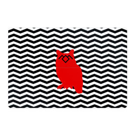 Магнитный плакат 3Х2 с принтом TWIN PEAKS в Тюмени, Полимерный материал с магнитным слоем | 6 деталей размером 9*9 см | owl | арт | животные | полосы | птицы | сериал | сова | твин пикс | текстура | фильмы