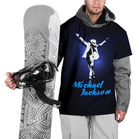 Накидка на куртку 3D с принтом Майкл Джексон в Тюмени, 100% полиэстер |  | Тематика изображения на принте: michael jackson | король