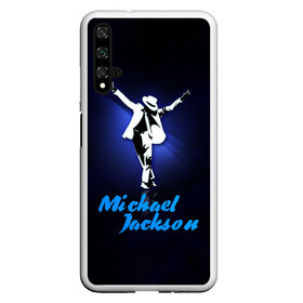 Чехол для Honor 20 с принтом Майкл Джексон в Тюмени, Силикон | Область печати: задняя сторона чехла, без боковых панелей | michael jackson | король