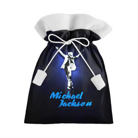 Подарочный 3D мешок с принтом Майкл Джексон в Тюмени, 100% полиэстер | Размер: 29*39 см | Тематика изображения на принте: michael jackson | король
