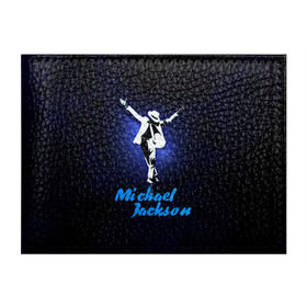 Обложка для студенческого билета с принтом Майкл Джексон в Тюмени, натуральная кожа | Размер: 11*8 см; Печать на всей внешней стороне | Тематика изображения на принте: michael jackson | король