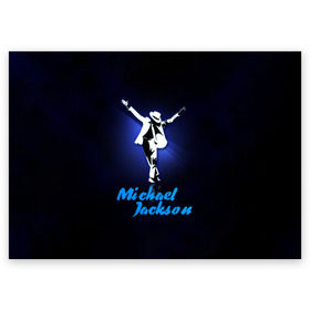 Поздравительная открытка с принтом Майкл Джексон в Тюмени, 100% бумага | плотность бумаги 280 г/м2, матовая, на обратной стороне линовка и место для марки
 | michael jackson | король