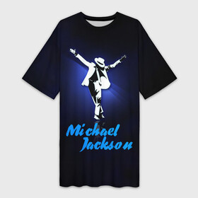 Платье-футболка 3D с принтом Майкл Джексон в Тюмени,  |  | michael jackson | король