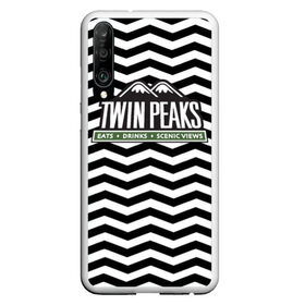 Чехол для Honor P30 с принтом TWIN PEAKS в Тюмени, Силикон | Область печати: задняя сторона чехла, без боковых панелей | полосы | сериал | твин пикс | текстура | фильмы