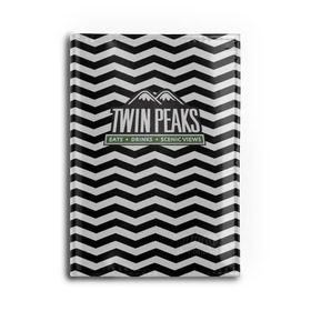 Обложка для автодокументов с принтом TWIN PEAKS в Тюмени, натуральная кожа |  размер 19,9*13 см; внутри 4 больших “конверта” для документов и один маленький отдел — туда идеально встанут права | полосы | сериал | твин пикс | текстура | фильмы