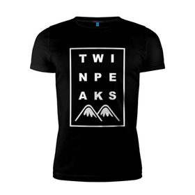 Мужская футболка премиум с принтом Twin Peaks в Тюмени, 92% хлопок, 8% лайкра | приталенный силуэт, круглый вырез ворота, длина до линии бедра, короткий рукав | арт | сериал | твин пикс | фильмы