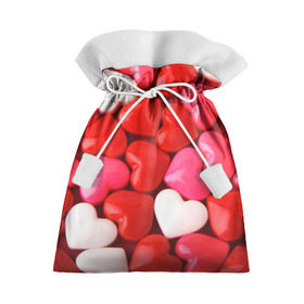 Подарочный 3D мешок с принтом Candy в Тюмени, 100% полиэстер | Размер: 29*39 см | heart | love | любовь | сердца