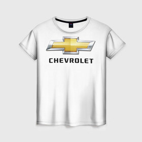 Женская футболка 3D с принтом Chevrolet в Тюмени, 100% полиэфир ( синтетическое хлопкоподобное полотно) | прямой крой, круглый вырез горловины, длина до линии бедер | 