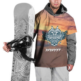 Накидка на куртку 3D с принтом Сова в Тюмени, 100% полиэстер |  | Тематика изображения на принте: 