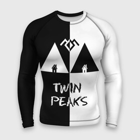 Мужской рашгард 3D с принтом Twin Peaks в Тюмени,  |  | арт | сериал | твин пикс | фильмы | черно белые