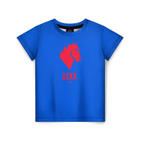 Детская футболка 3D с принтом ЦСКА в Тюмени, 100% гипоаллергенный полиэфир | прямой крой, круглый вырез горловины, длина до линии бедер, чуть спущенное плечо, ткань немного тянется | кони | москва | россия | цска