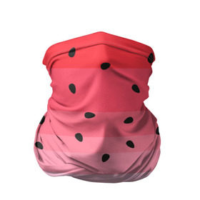 Бандана-труба 3D с принтом Арбузик в Тюмени, 100% полиэстер, ткань с особыми свойствами — Activecool | плотность 150‒180 г/м2; хорошо тянется, но сохраняет форму | pattern | trend | арбуз | зеленый | косточки | красный | мода | патерн | паттерн | розовый | текстура | тренд | фрукт | ягода